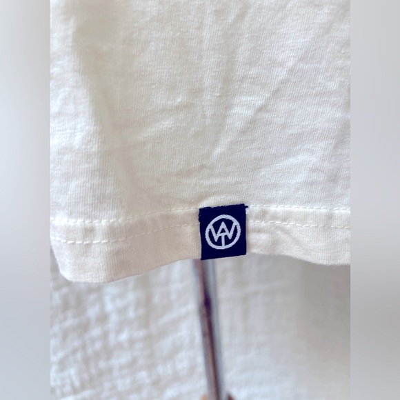 WTO2 Cream T-Shirt With Brown Camo Pocket Men Size Large - Picture 2 of 6